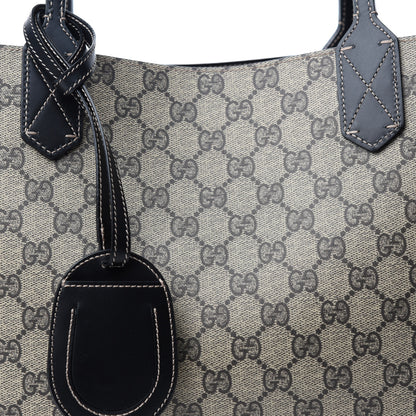 Gucci Calfskin GG Supreme Monogram Medium Reversible Tote Black 24 of 24