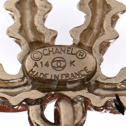 Chanel Pearl CC Drop Earrings Gold 4 of 4