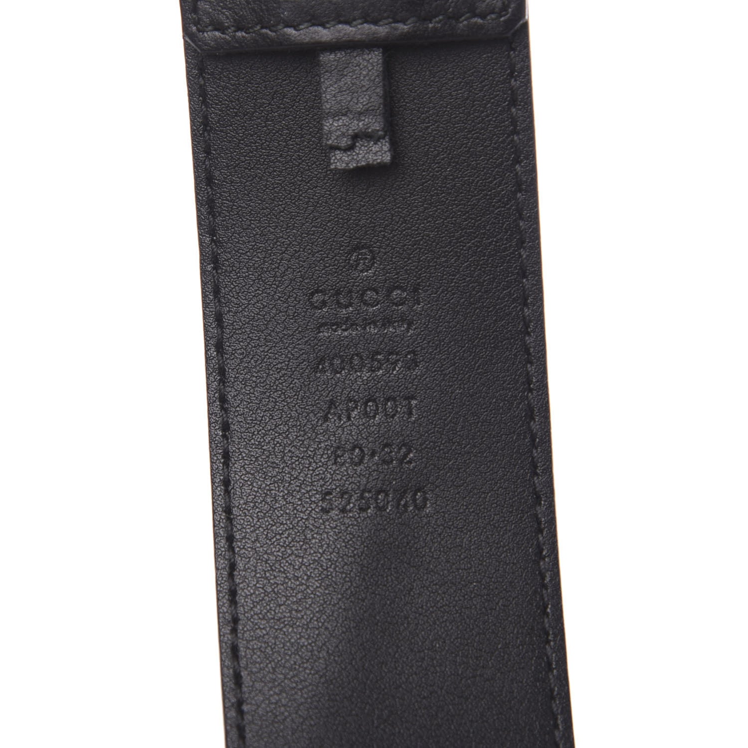 Gucci Calfskin Double G 40mm Belt 80 32 Black 6 of 6