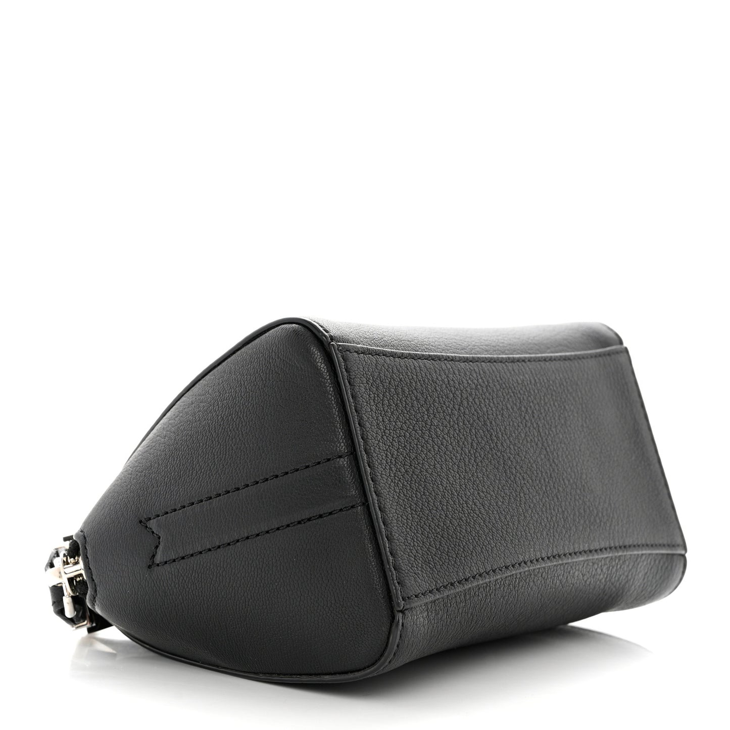 Sugar Goatskin Small Antigona Beauty Wristlet Black