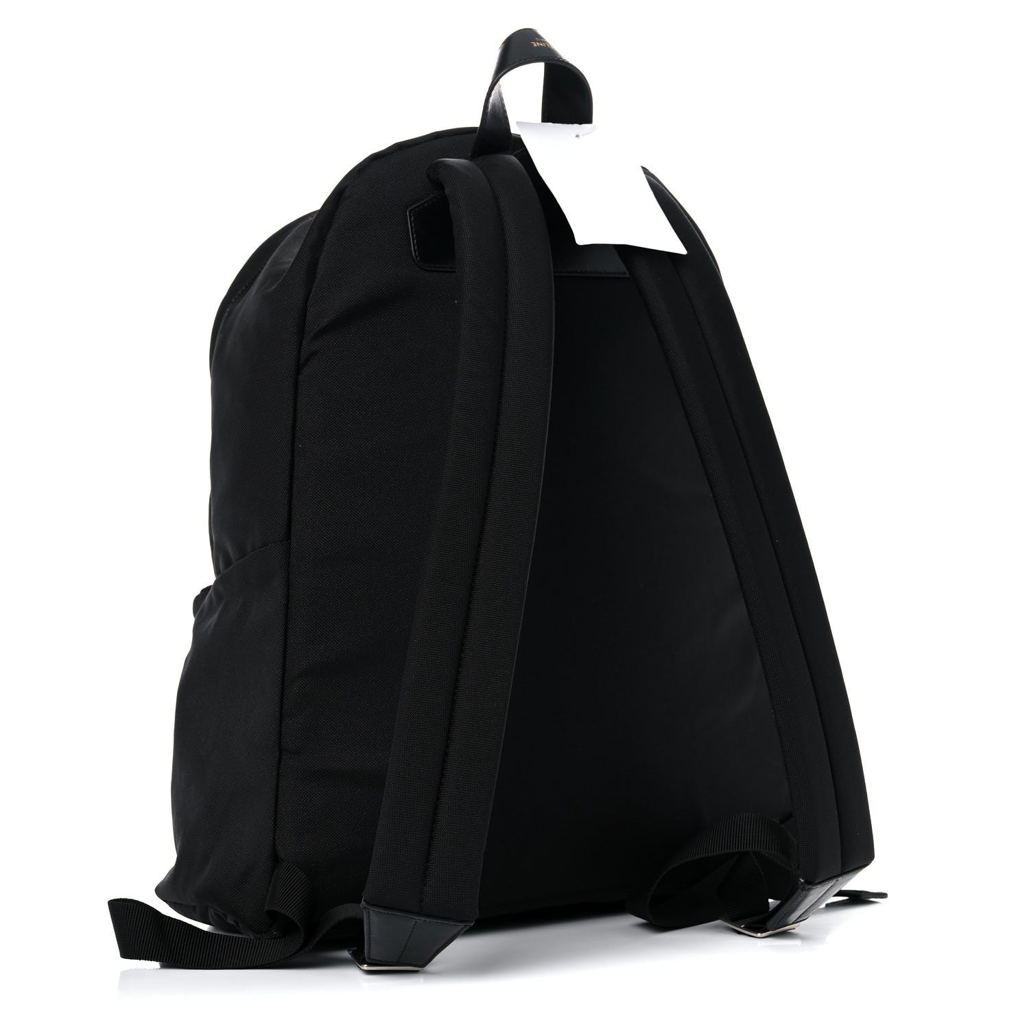 Celine x Christian Marclay Nylon Phonoguitar Print Medium Backpack White Black 1 of 8