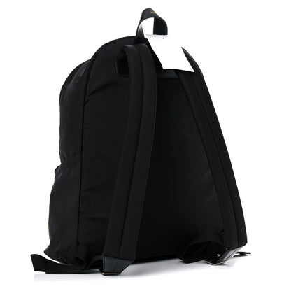 Celine x Christian Marclay Nylon Phonoguitar Print Medium Backpack White Black 1 of 8