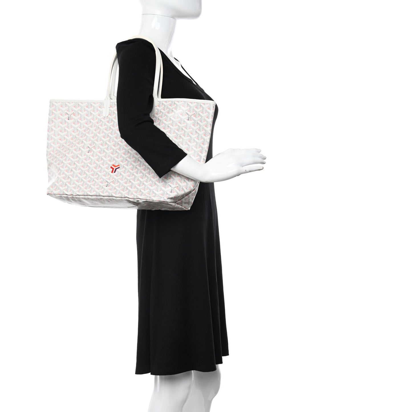 Goyardine Saint Louis Claire Voie PM White Pink