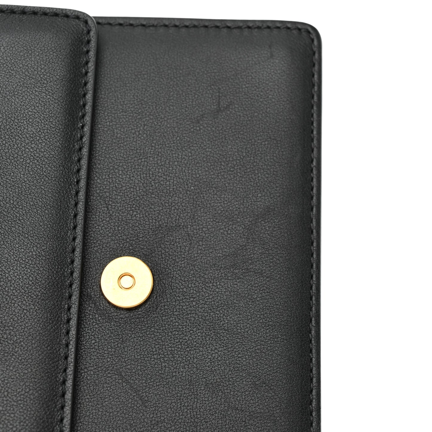 Smooth Calfskin Mini VRing Crossbody Bag Black