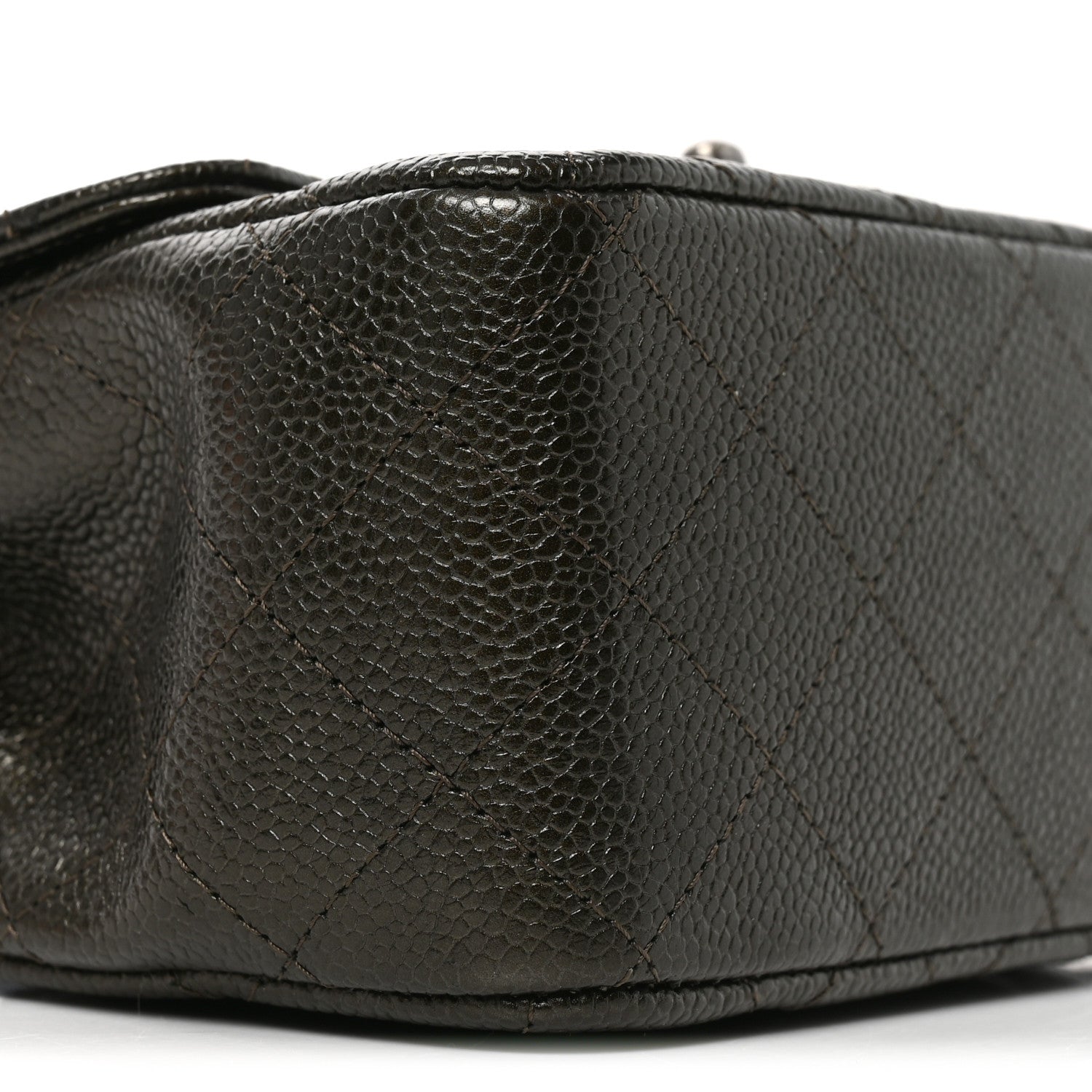 Chanel Caviar Quilted Mini Square Flap Dark Charcoal 9 of 11