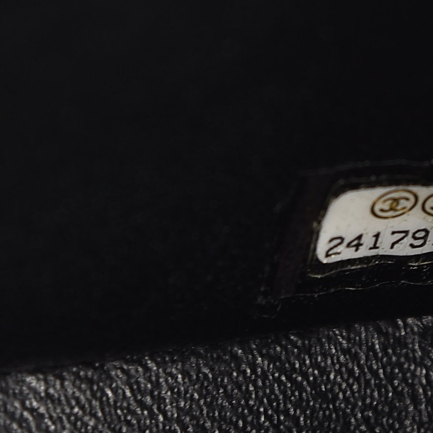 Crumpled Calfskin Quilted Mini Square Flap So Black