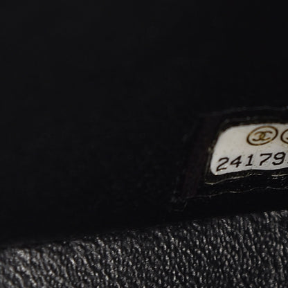 Chanel Crumpled Calfskin Quilted Mini Square Flap So Black 7 of 8