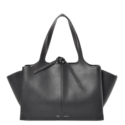 Celine Baby Grained Calfskin Tri-Fold Bag Black 1 of 9