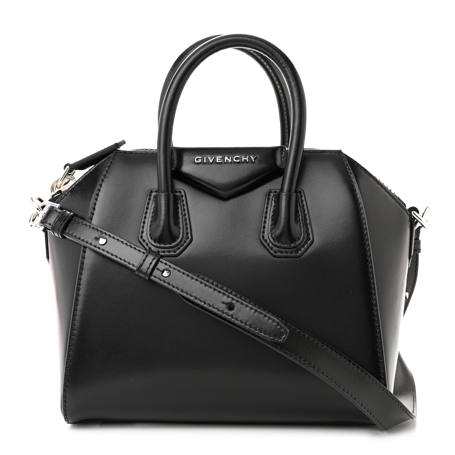 Givenchy Shiny Lord Calfskin Mini Antigona Black 1 of 10