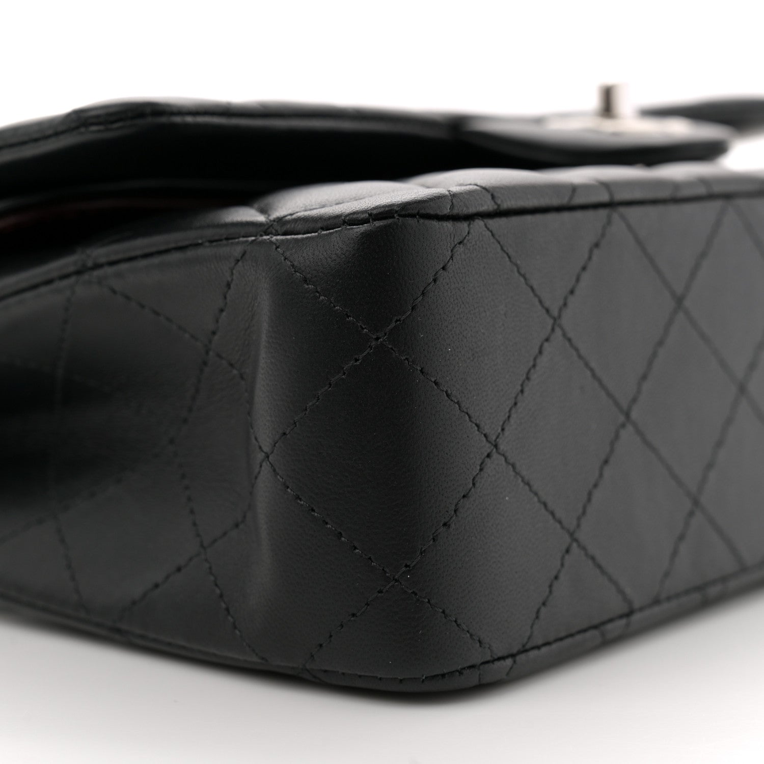Chanel Lambskin Quilted Medium Double Flap Black 9 of 11