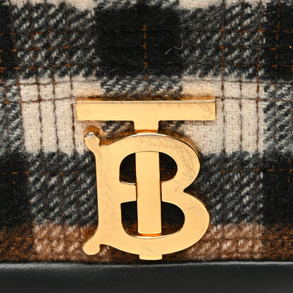 Burberry Check Cashmere Small Lola Bag Black 10 of 10