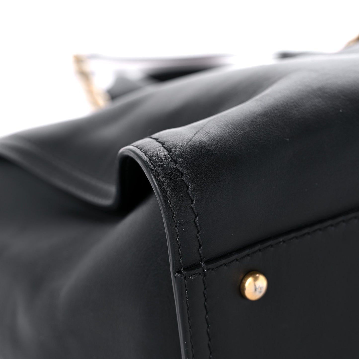 Calfskin Medium Deauville Tote Black