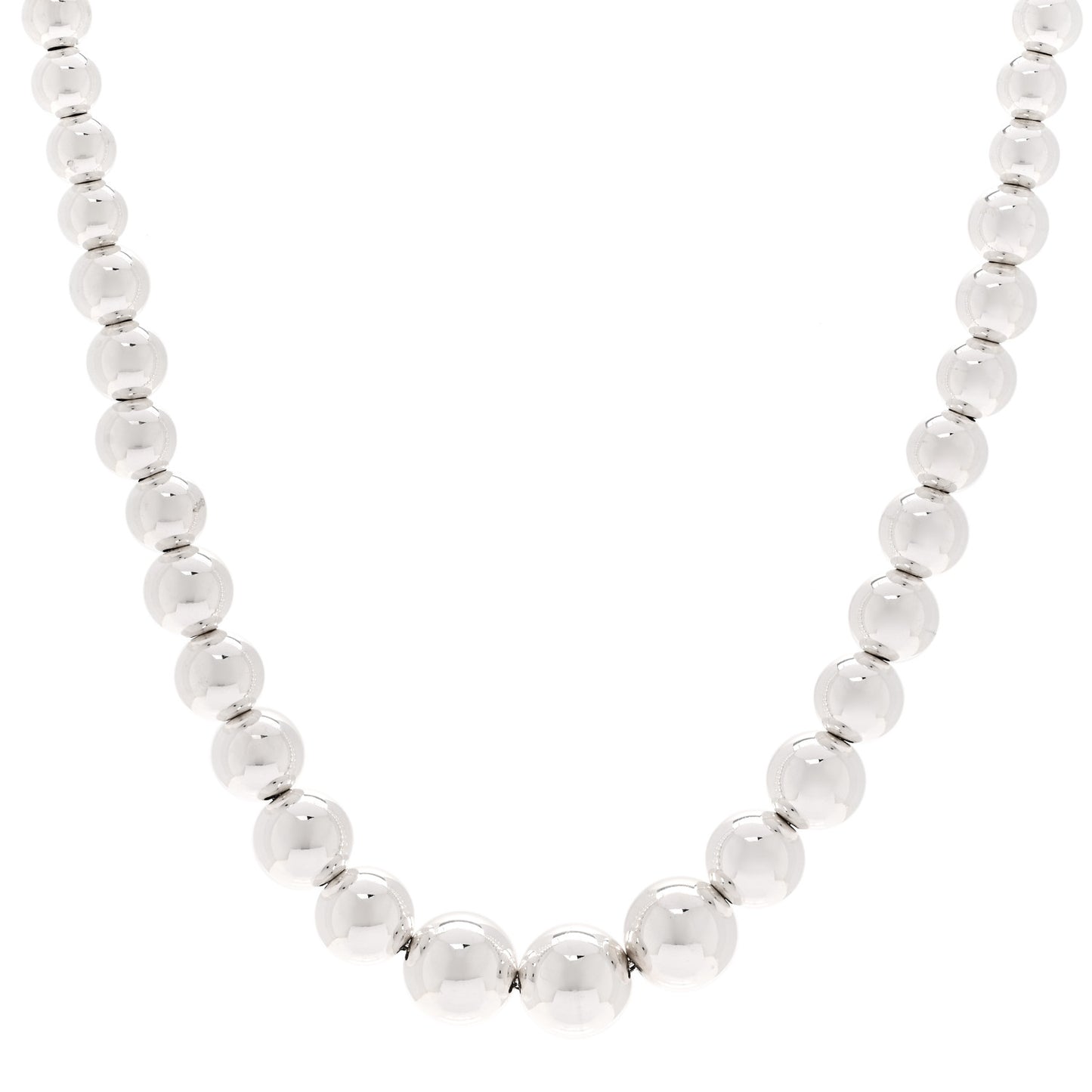 Sterling Silver Hardwear Graduated Ball Necklace