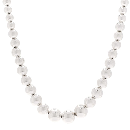 Tiffany Sterling Silver Hardwear Graduated Ball Necklace 1 of 5