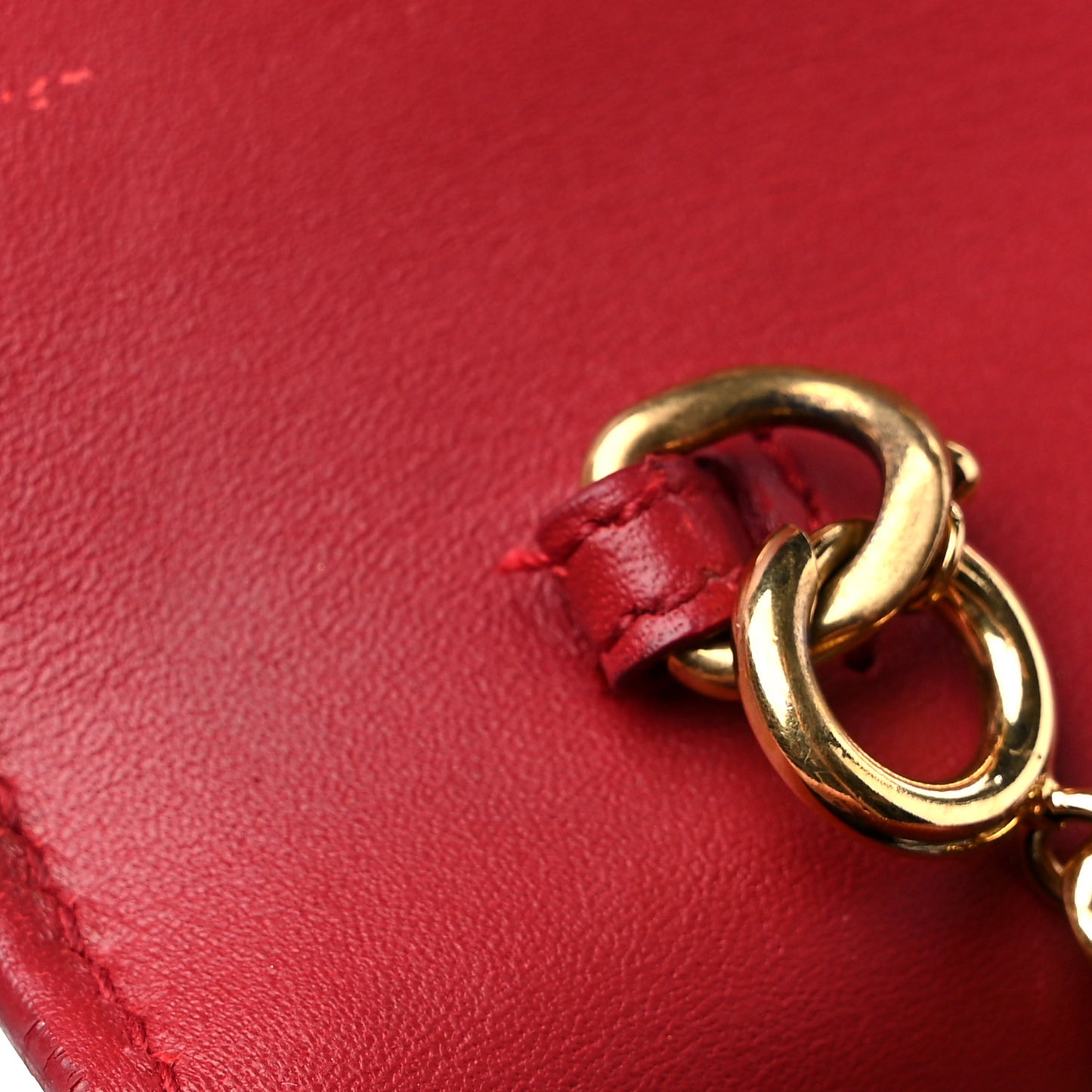 Smooth Calfskin Classic Monogram Kate Tassel Chain Wallet New Lipstick