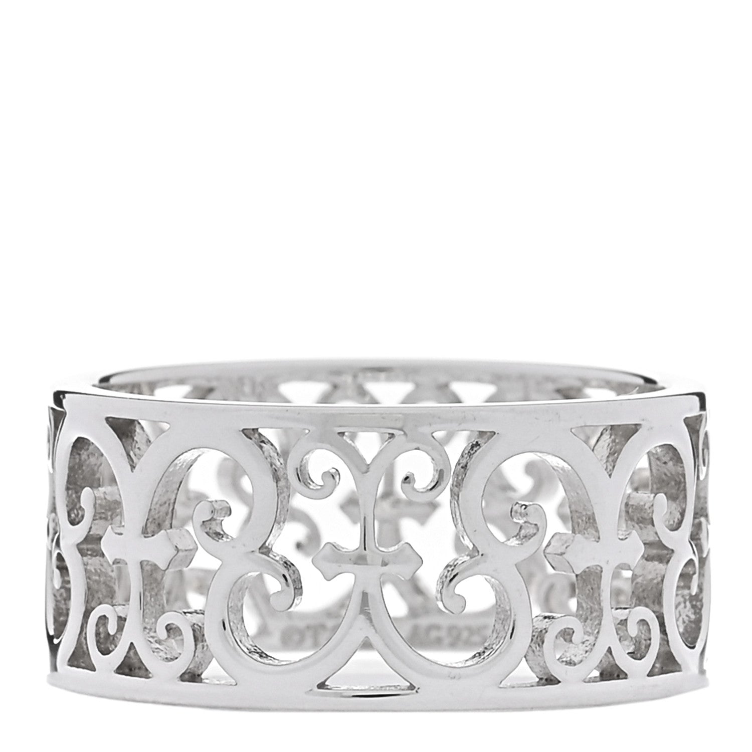Tiffany Sterling Silver Wide Enchant Ring 58 8.25 1 of 5