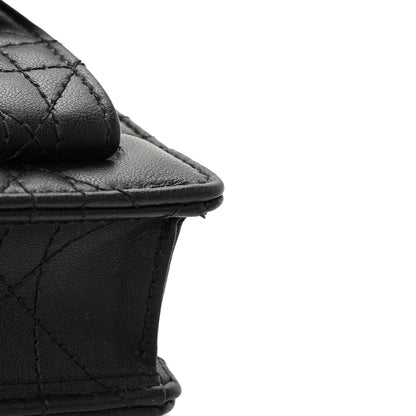 Christian Dior Lambskin Cannage Miss Dior Chain Pouch Black 13 of 14