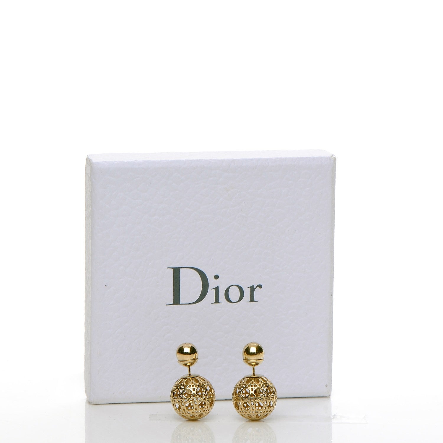 Christian Dior Cannage Mise En Dior Tribal Earrings Gold 5 of 5