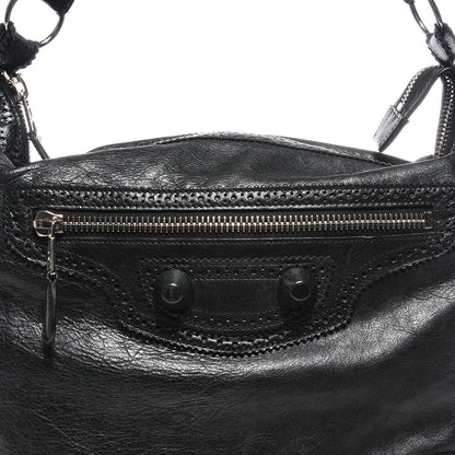 Balenciaga Agneau Giant Brogues Hardware Day Hobo Black 4 of 13