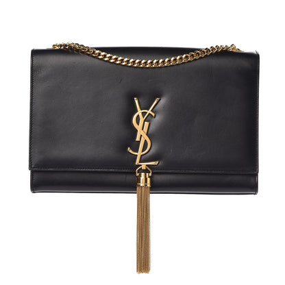 Saint Laurent Smooth Calfskin Medium Classic Monogram Kate Tassel Satchel Black 1 of 11