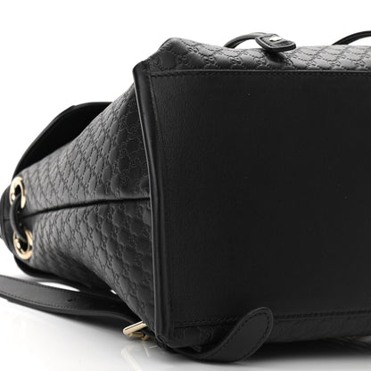Gucci Microguccissima Drawstring Backpack Black 8 of 9