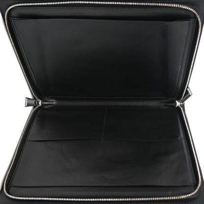 Bottega Veneta Calfskin Crocodile Embossed Document Case Black 5 of 8