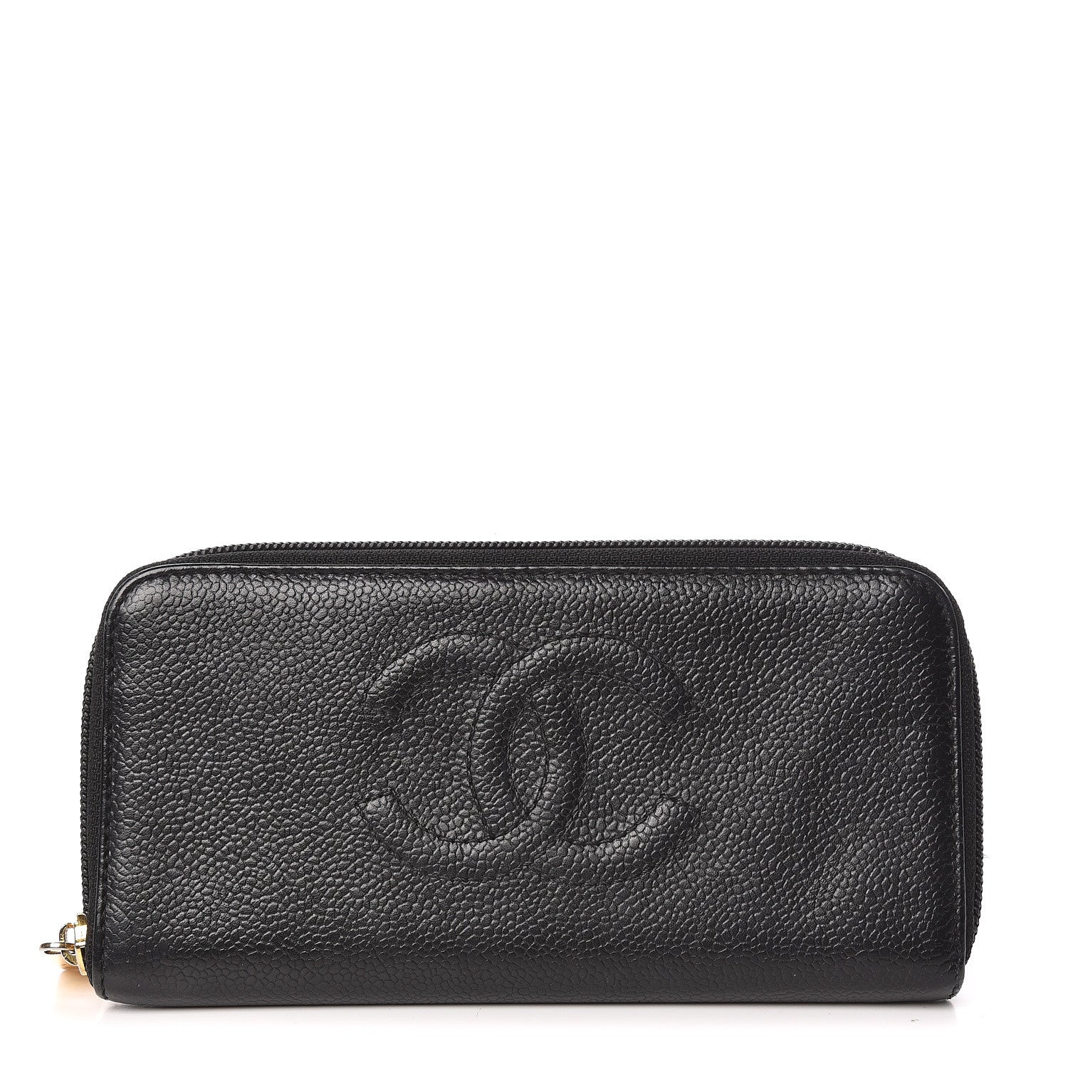 Chanel Caviar Timeless CC Zip Around Wallet Black 1 of 11