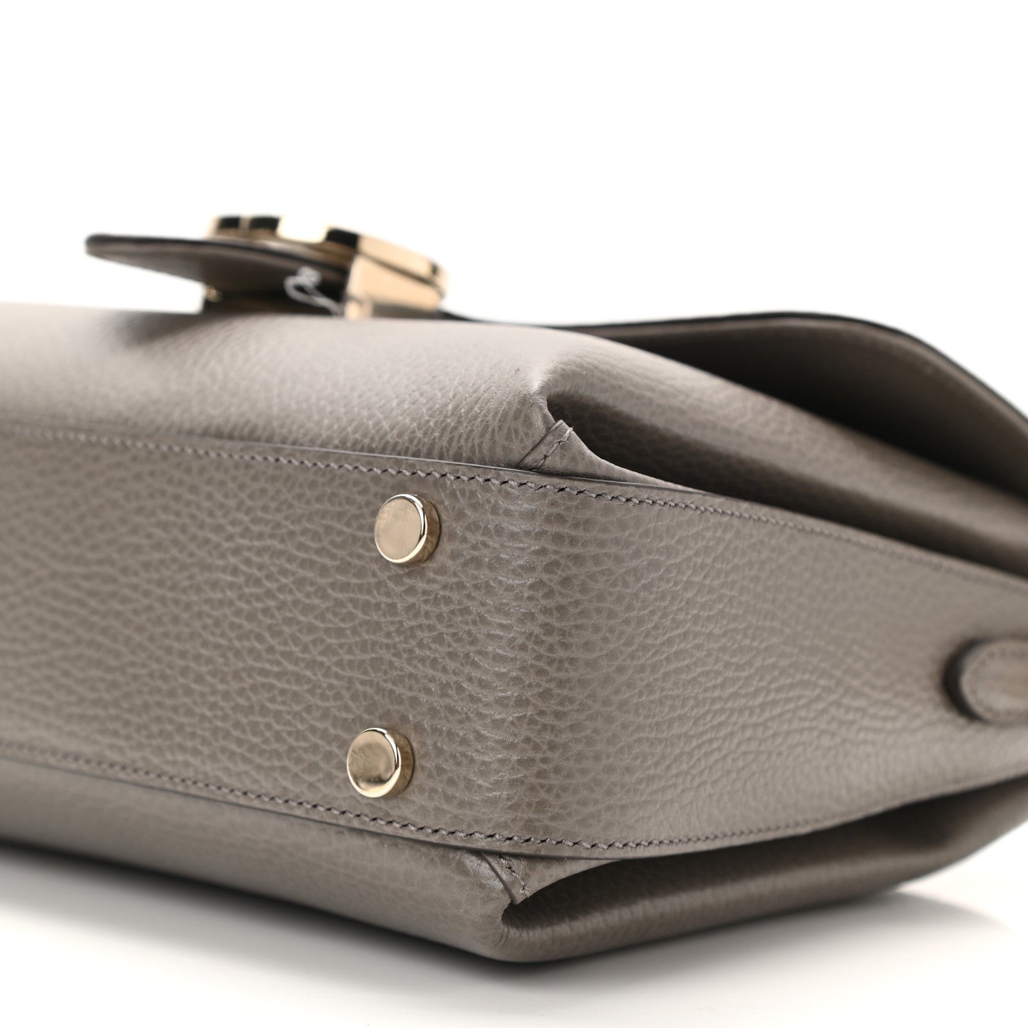 Gucci Dollar Calfskin Interlocking G Top Handle Shoulder Bag Loess 10 of 10