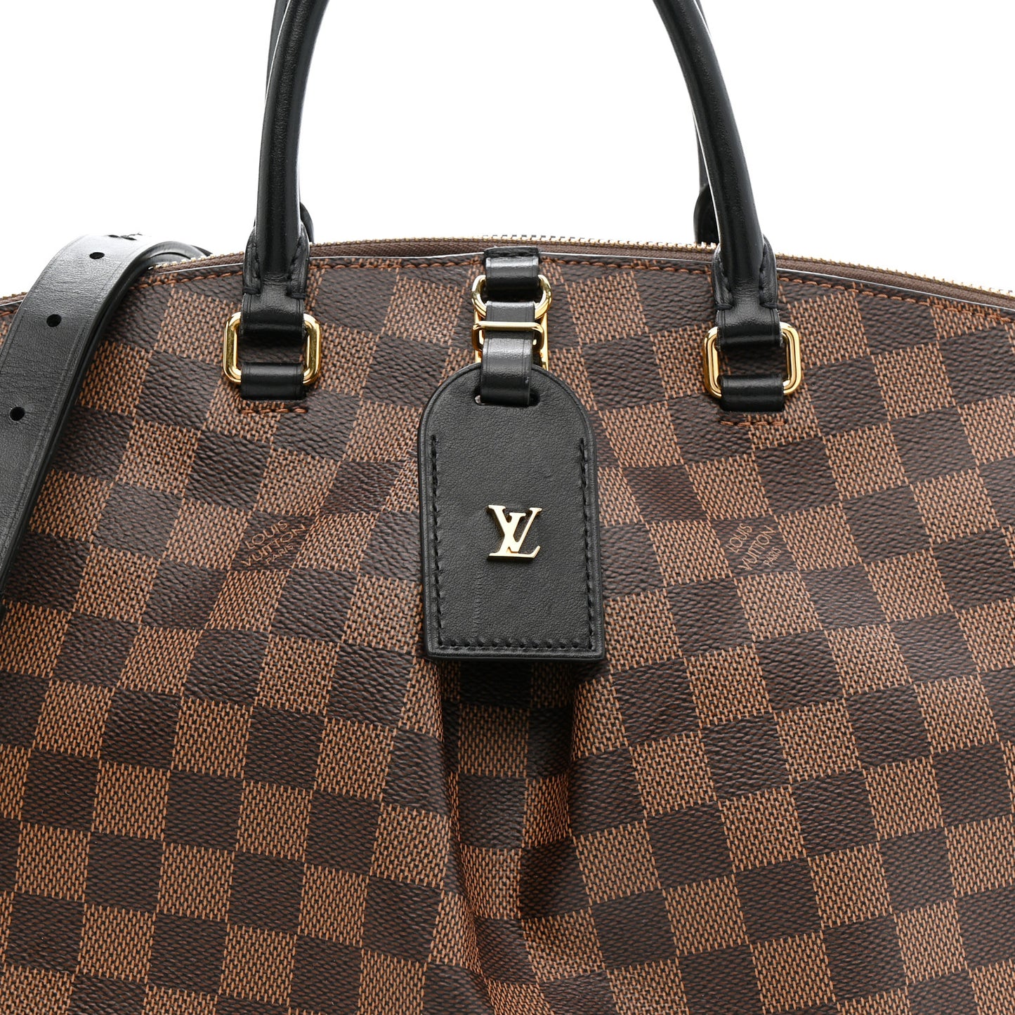 Damier Ebene Odeon Tote MM Black