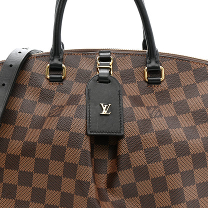 Louis Vuitton Damier Ebene Odeon Tote MM Black 7 of 9