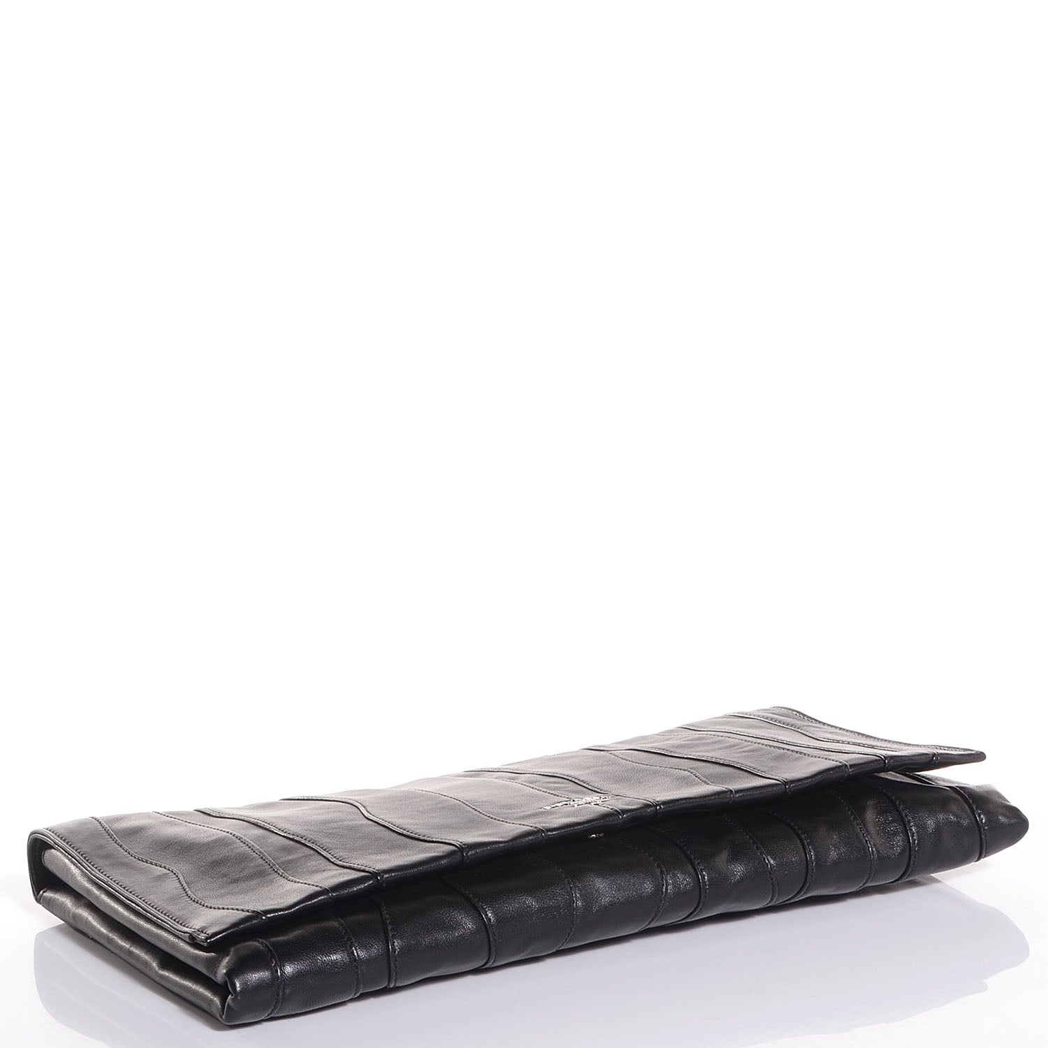 Prada Nappa Stripes Clutch Nero Black 4 of 8