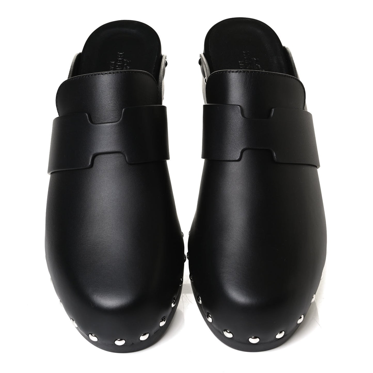 Calfskin Calya Mules 39 Black
