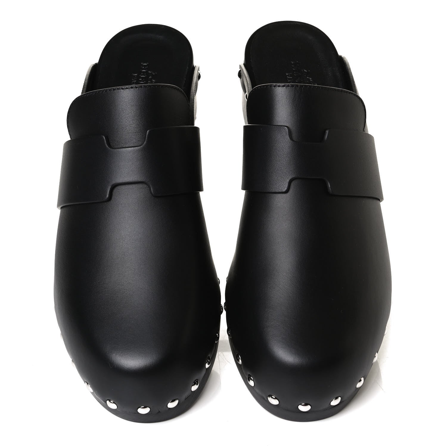 Hermes Calfskin Calya Mules 39 Black 5 of 12