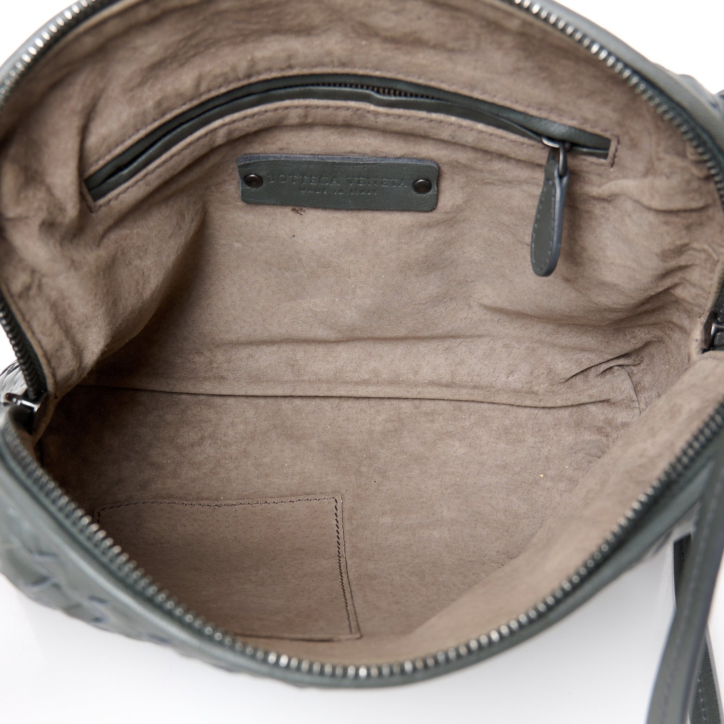 Nappa Intrecciato Nodini Crossbody Messenger New Light Grey