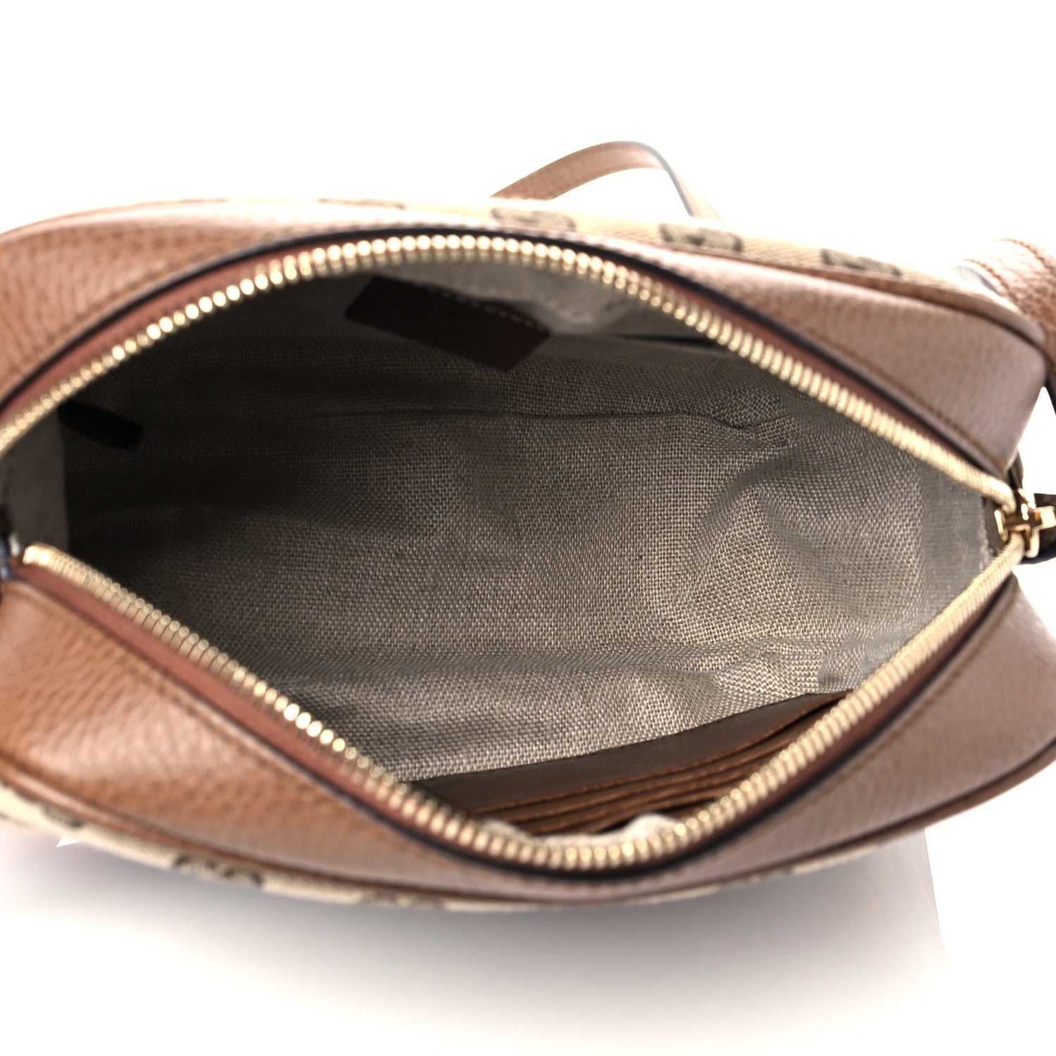 Gucci Monogram Mini Bree Messenger Bag Beige Tabacco 8 of 12