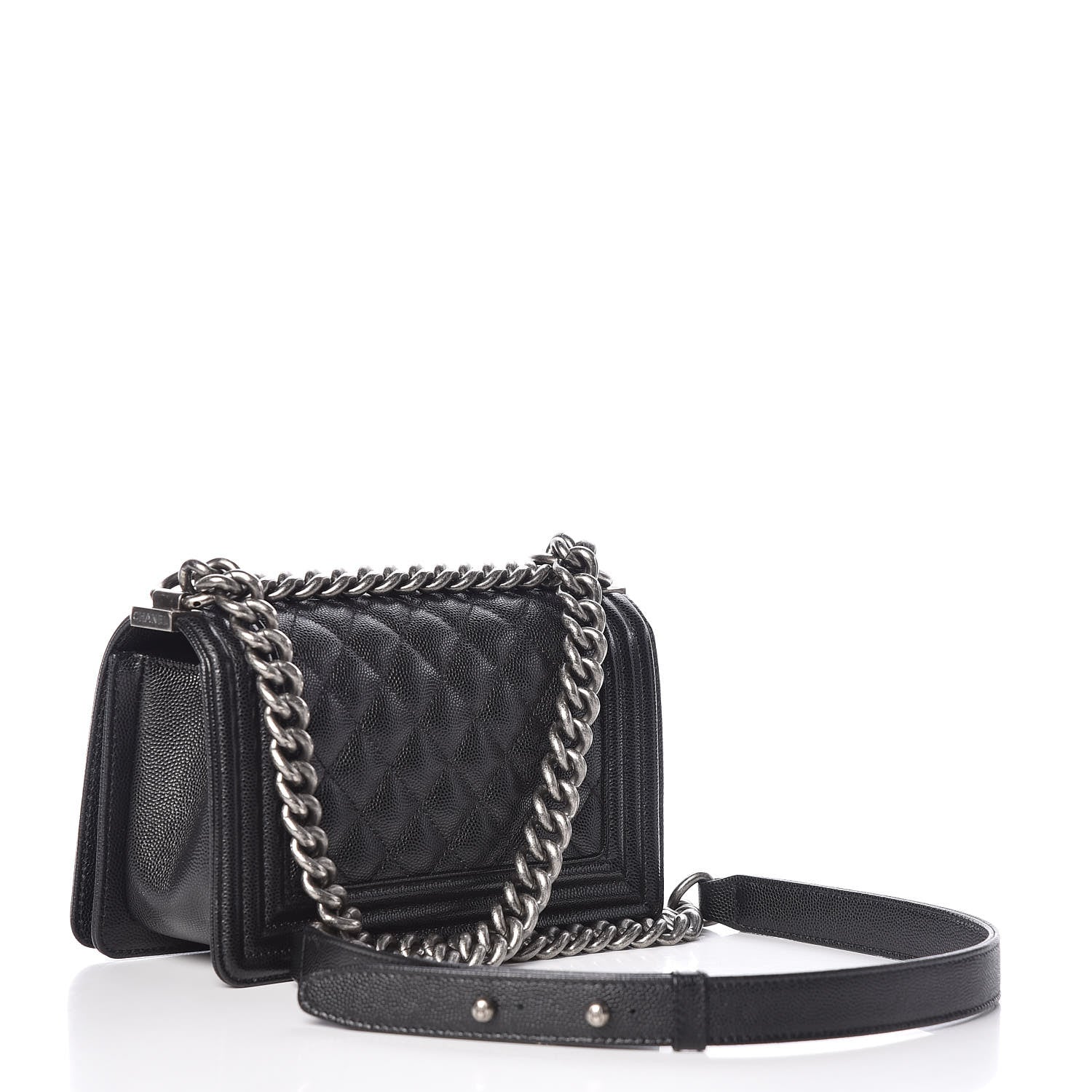 Chanel Caviar Quilted Small Boy Flap Black 3 of 10