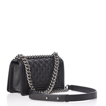 Chanel Caviar Quilted Small Boy Flap Black 3 of 10