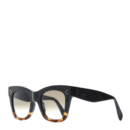 Celine Catherine Sunglasses CL 41098/F/S Black Havana 1 of 7