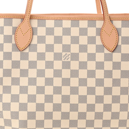 Louis Vuitton Damier Azur Neo Neverfull MM Rose Ballerine 7 of 9
