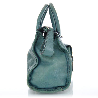 Chloe Leather Edith Satchel Green 5 of 9