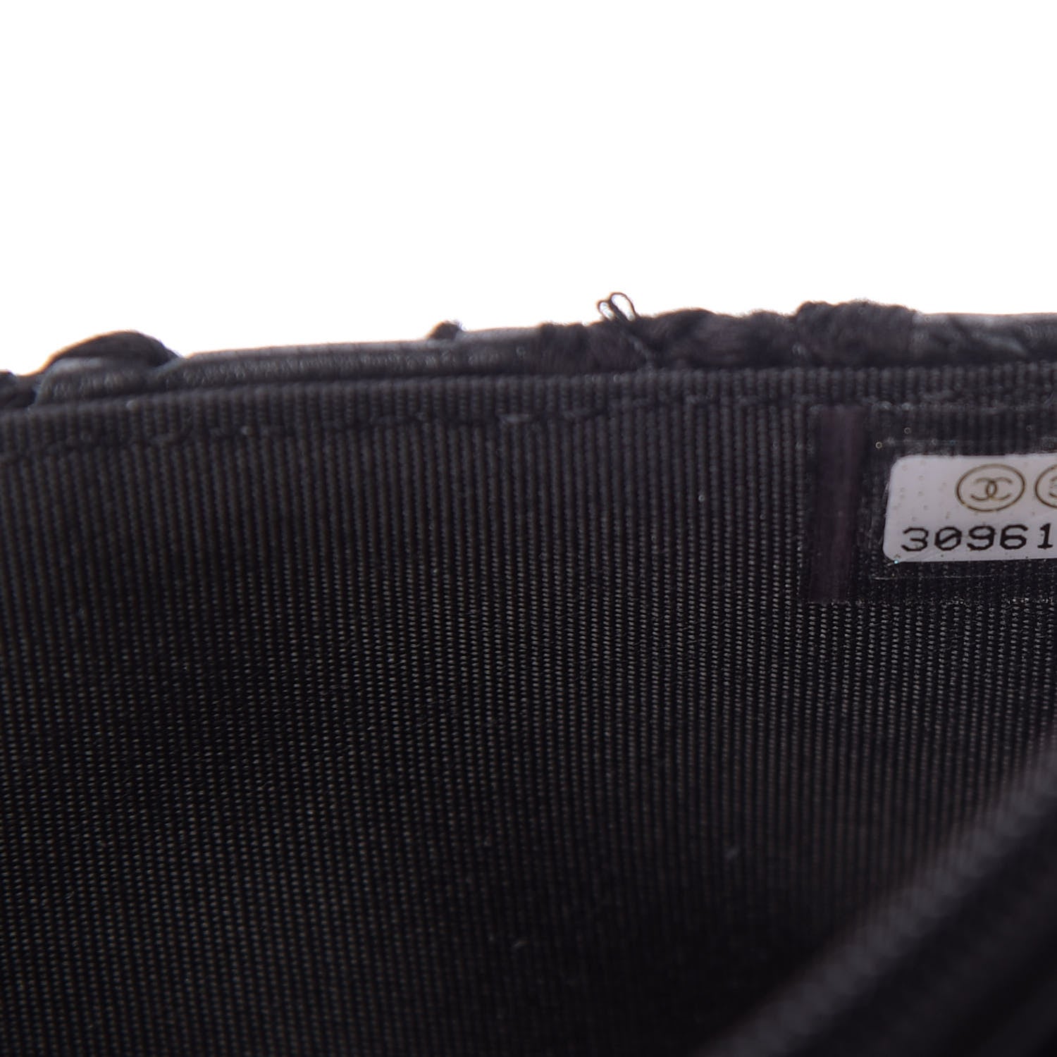 Chanel Calfskin Crochet 19 Wallet On Chain WOC Black 10 of 10