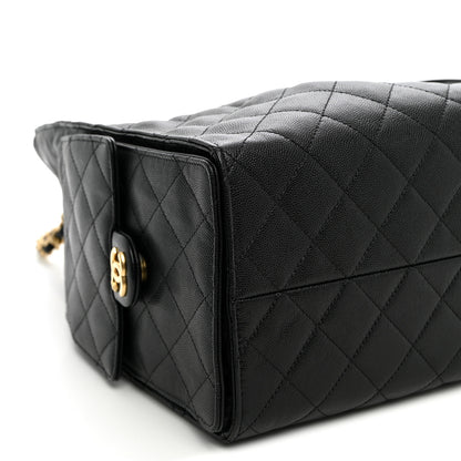 Chanel Caviar Quilted Medium Chanel 25 Handbag Black 10 of 12