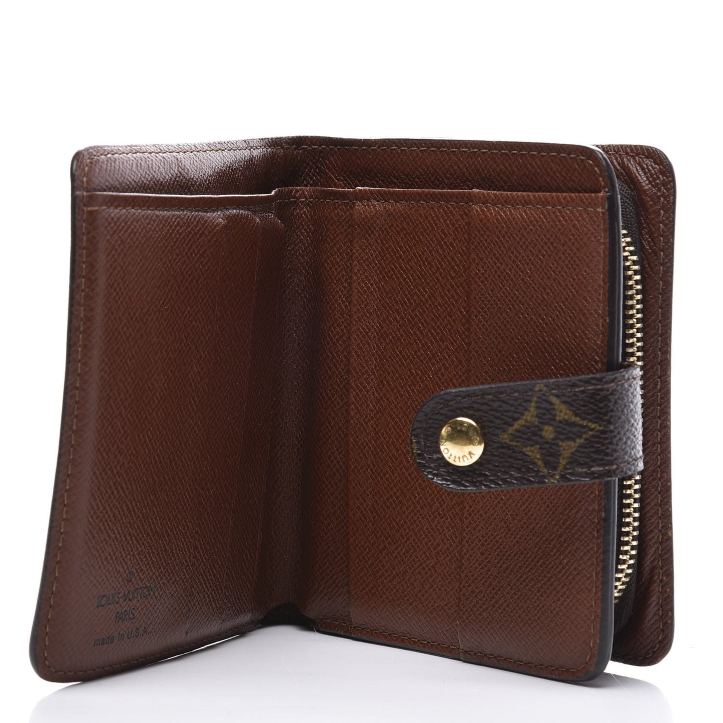 Monogram Compact Zippe Zipped Wallet