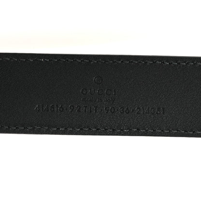 Gucci GG Supreme Monogram Double G 30mm Belt Black 90 36 Black 5 of 6