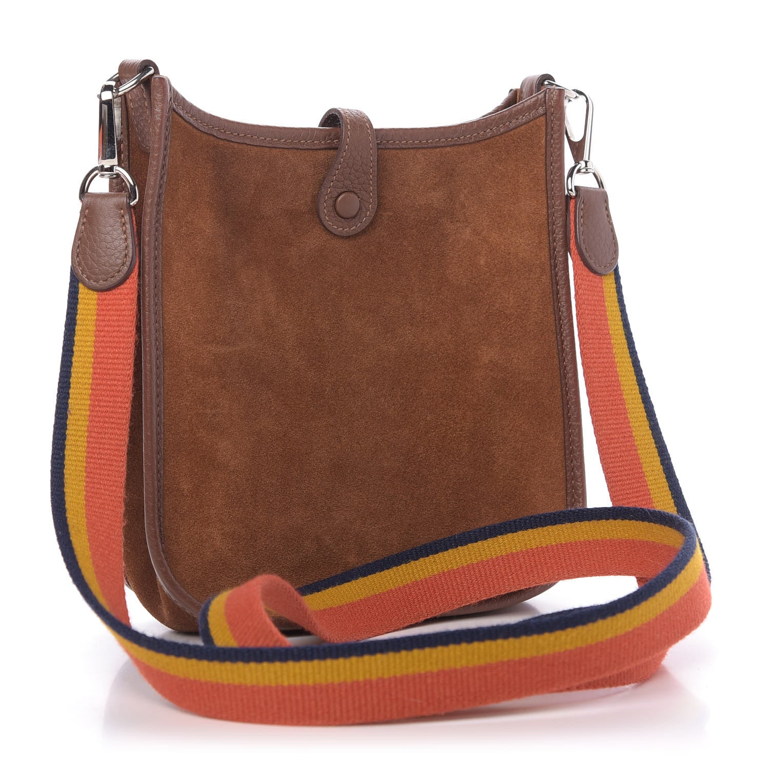 Hermes Veau Grizzly Taurillon Clemence Amazone Evelyne TPM Chamois Marron D'Inde 3 of 10