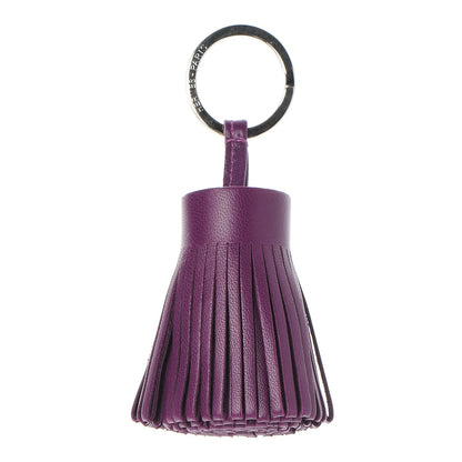 Hermes Lambskin Carmen Tassel Key Holder Violet 1 of 5