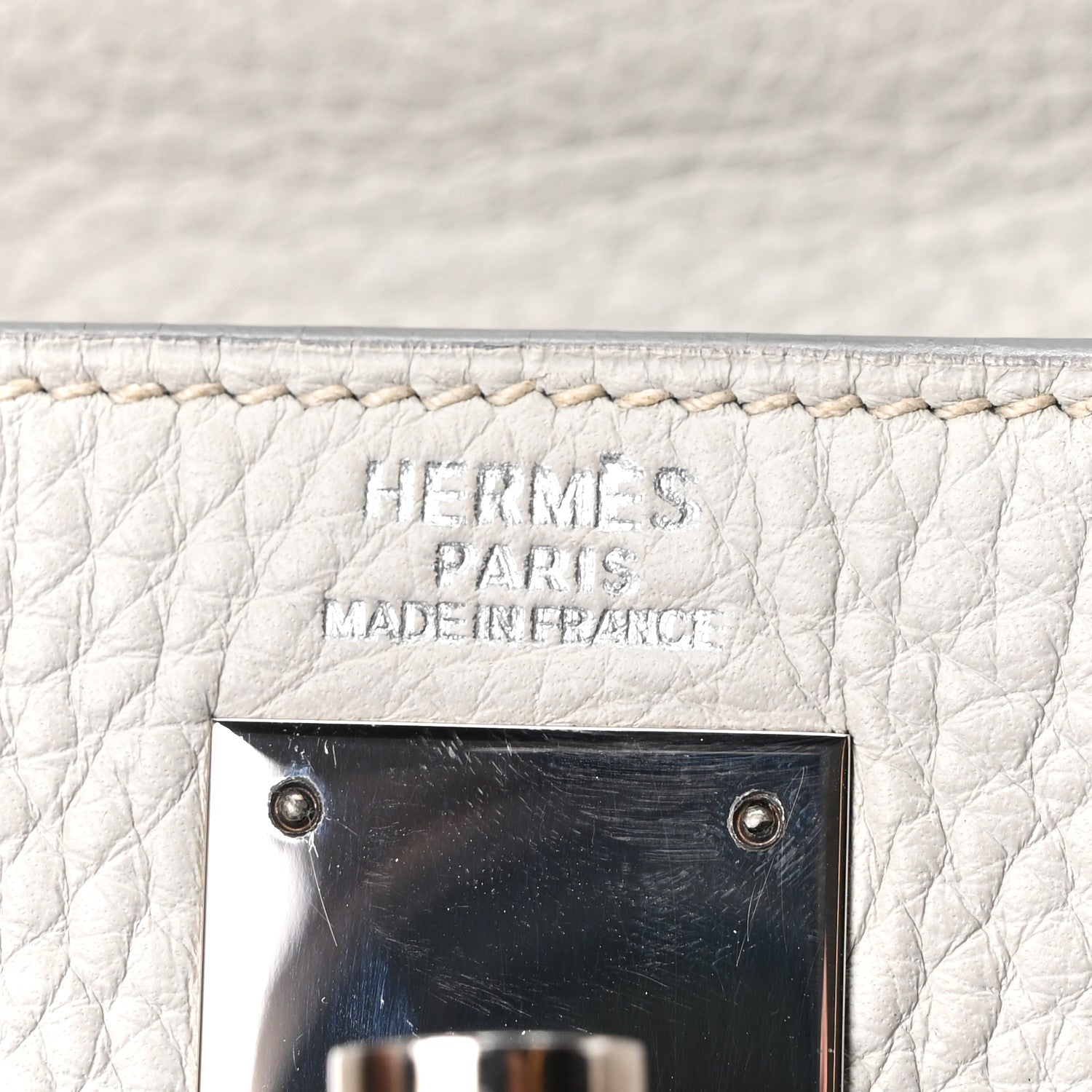 Hermes Taurillon Clemence Kelly Retourne 32 Gris Perle 6 of 11