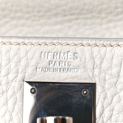 Hermes Taurillon Clemence Kelly Retourne 32 Gris Perle 6 of 11