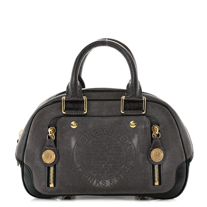 Louis Vuitton Havane Stamped Trunk Bowler PM Gray 1 of 11
