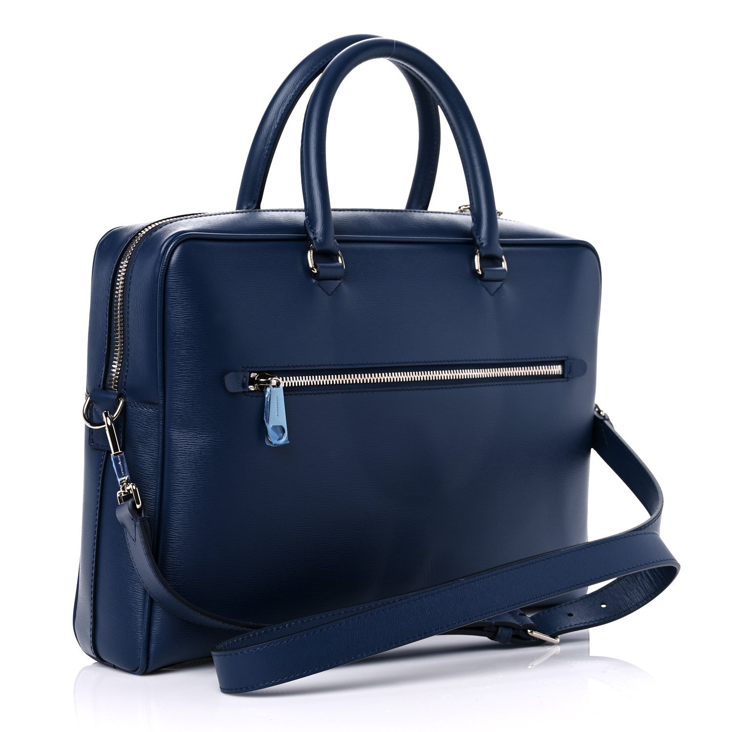 Burberry London Calfskin Ainsworth Briefcase Navy 3 of 11